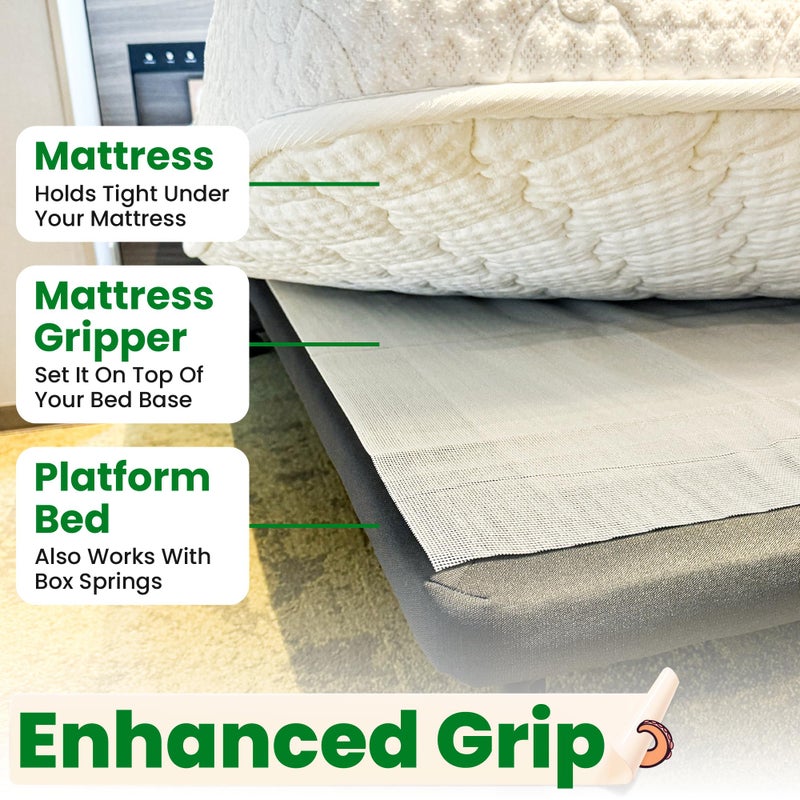 ECOHomes Non Slip Mattress Gripper Pad Stop Mattress  Keep Topper from Sliding - Anti Slip Grip Pads Holder Stop Couch Cushion  Sofa Cushions  Patio & Furniture to Prevent Sliding (Queen) - Image 3